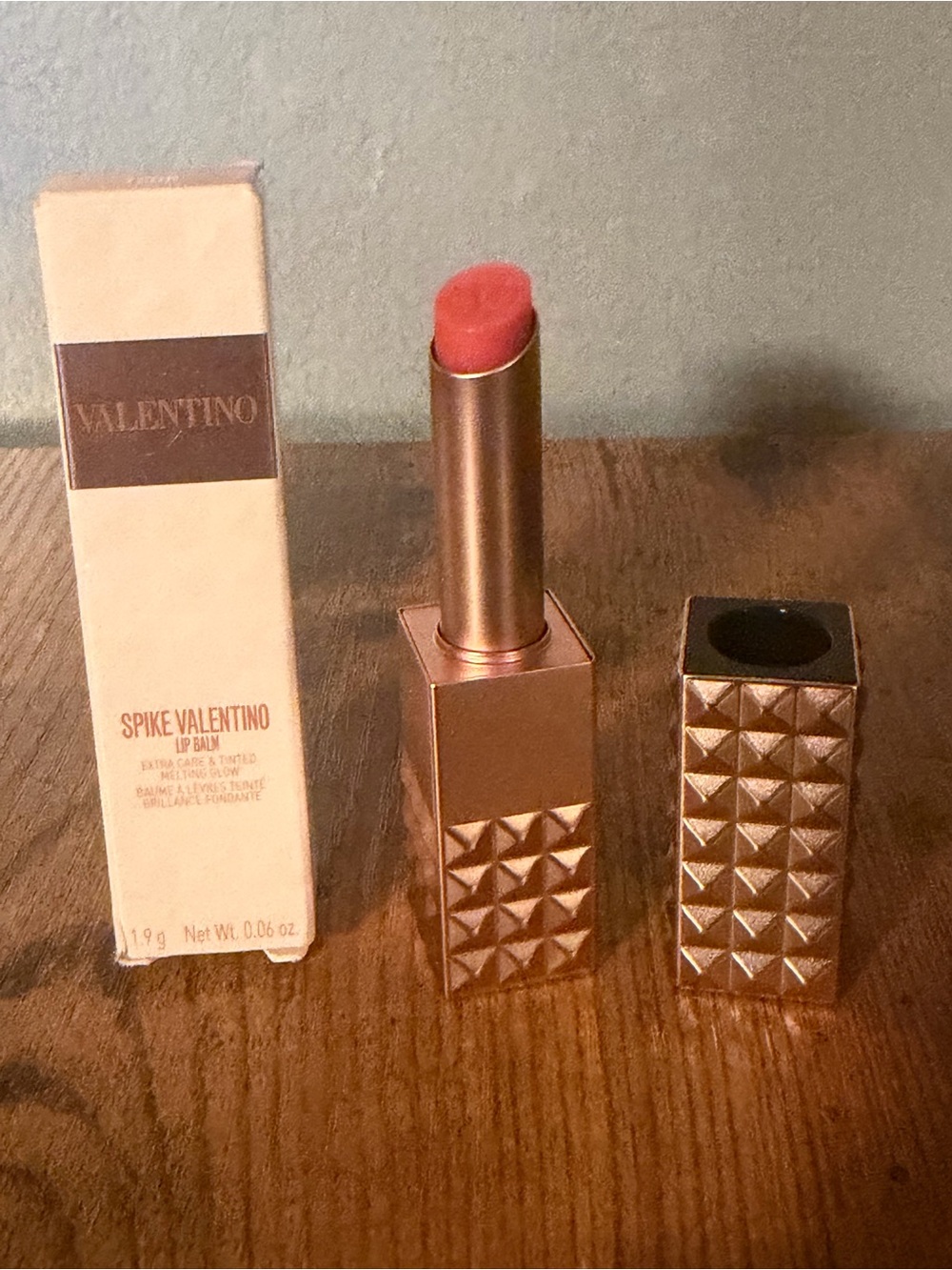 Valentino Spike Valentino Lip Balm 120R Rose in the Woods NEW IN BOX
